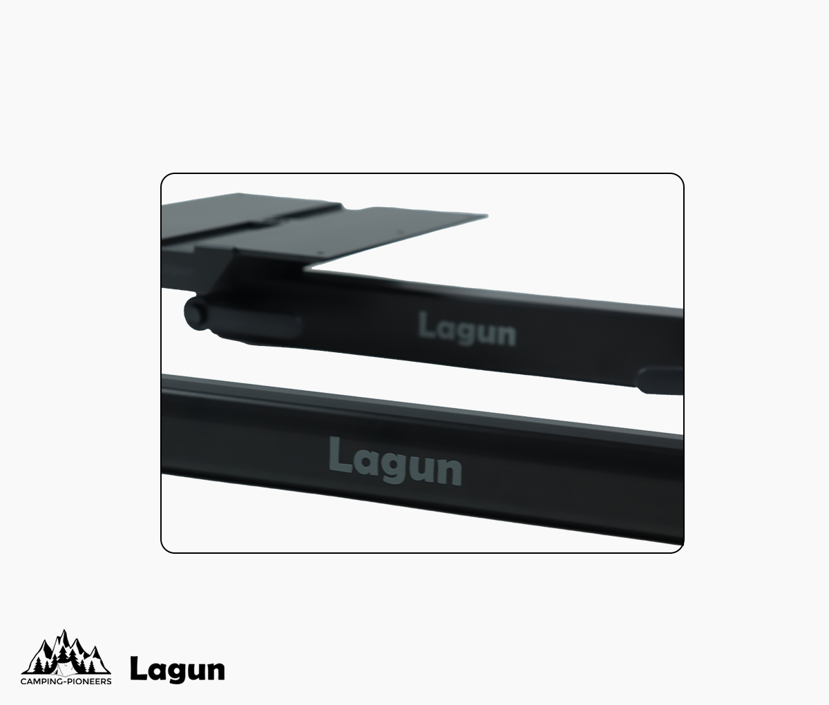 Lagun Tischgestell in Matt Schwarz Black Edition